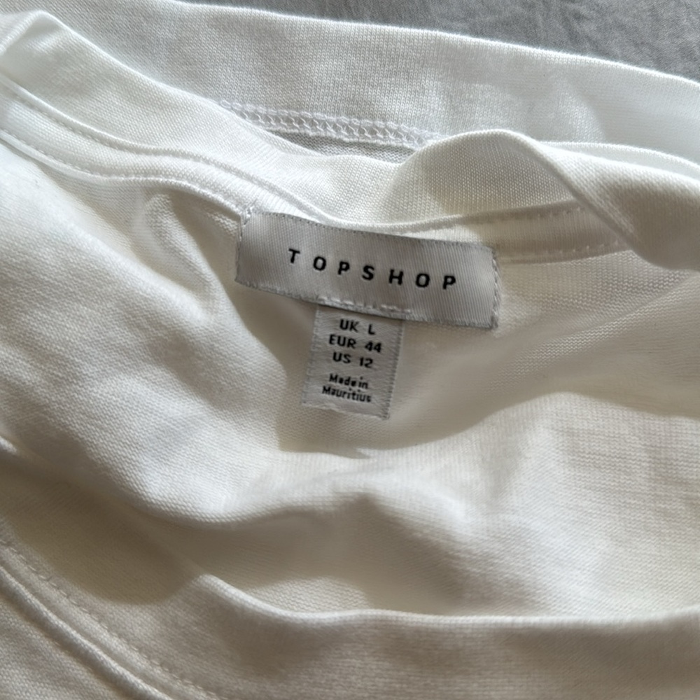 Topshop Premium Basic Ribbed Twist Oversized Tee … - image 7